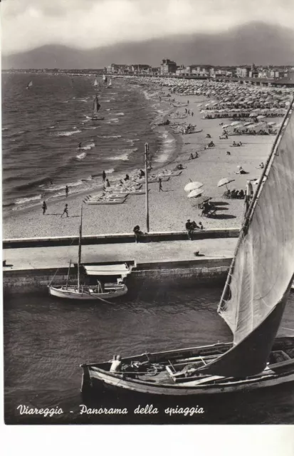 Viareggio ,Cartolina Panorama Spiaggia