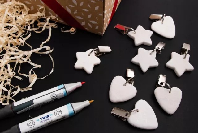 Herzsteine Sterne Zum Weihnachtsgeschenk Des Weihnachtsmanns Für Ein Kind