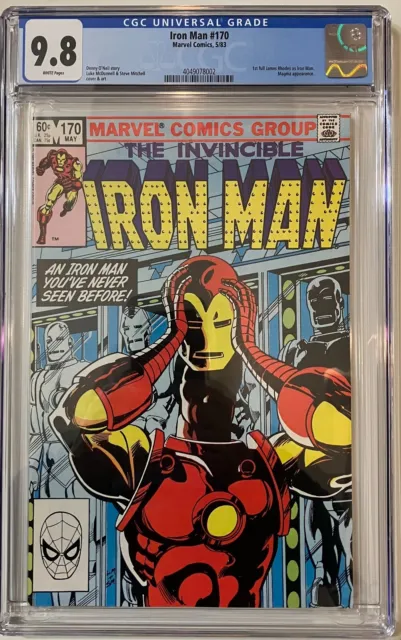 Iron Man # 170  Marvel Comics 1983  Cgc 9.8  White Pages  Sharp Book!!