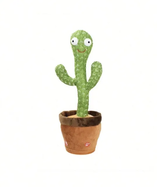 Dancing Cactus Plush Toy Can Singing & Recording To Learn Talking Kids Gift