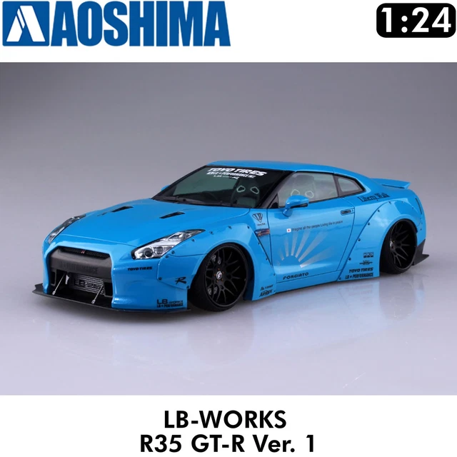 Lb Works V2 R35 LB WORKS NISSAN R35 GT-R Version 1 1:24 scale kit Aoshima 20231 £42.99 ...