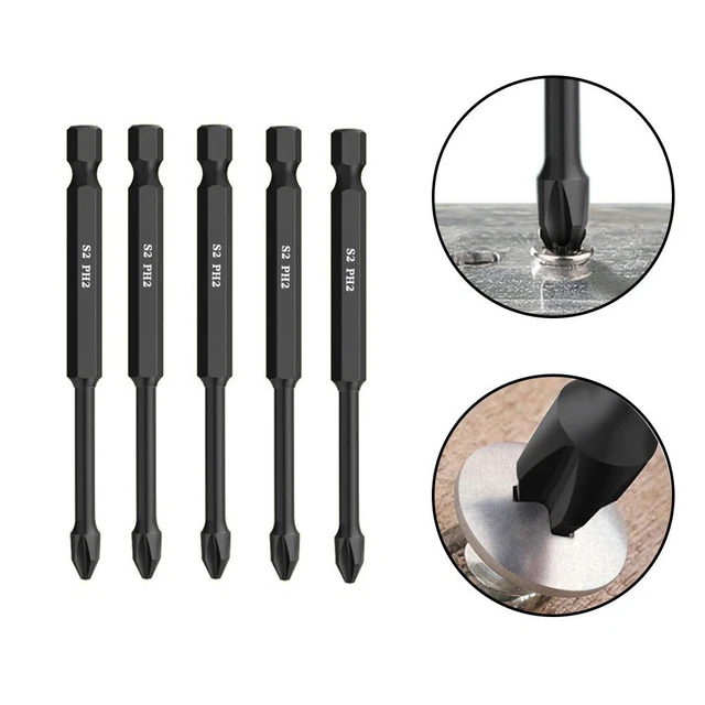 Schraubenzieher Kreuzschraubendreher Magnetischer Stapelkopf Schlagfest 90mm