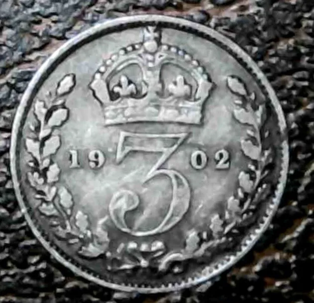 Great Britain 3 Pence 1902 Silver  Edward VII   Maundy