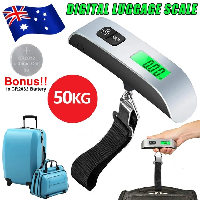 Electronic Portable Digital Luggage Scales Travel 50 KG Measures Weight Weighing