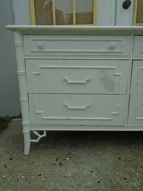 Fretwork Dresser 9 drawers Faux Bamboo Thomasville Allegro Regency Chippendale Fretwork Dresser 9 drawers Faux Bamboo Thomasville Allegro Regency Chippendale