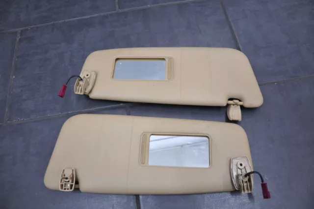 Sun visor BMW 5 Series E60 E61 mirror illuminated sun visor beige