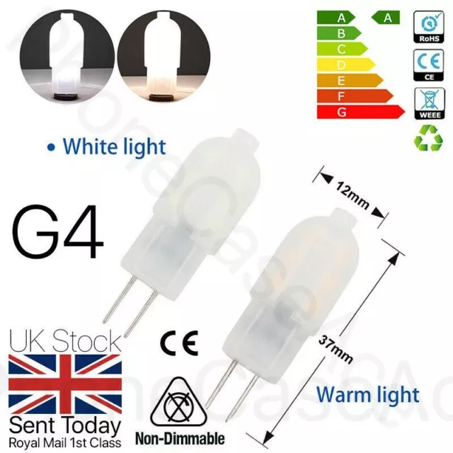 G4 LED Bulbs 2W - Eco-Friendly G4 Bulb Replacement, True Size 12V G4 LED Capsule