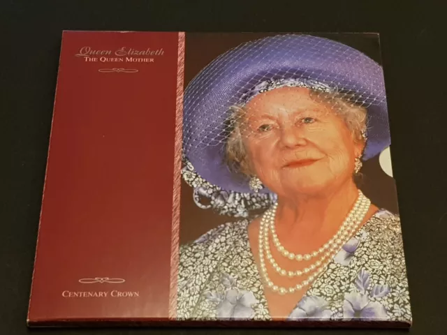 Royal Mint 2000 Queen Mother Centenary Commemorative BUNC £5 5 Pound Coin Pack
