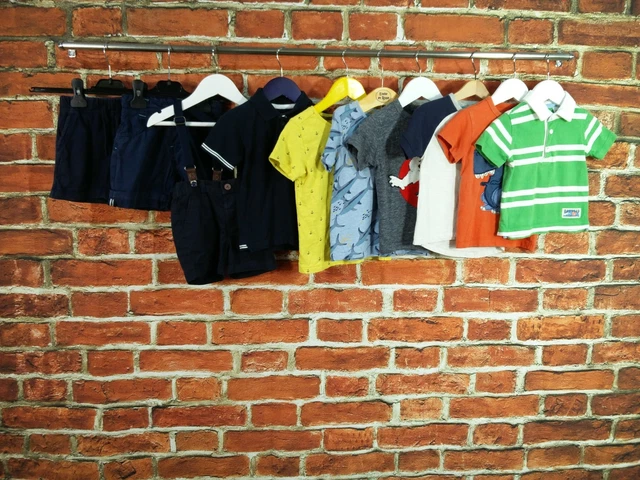 Bundle Bambini Età 12-18 Mesi Next Gap Magliette Bretelle Polo Dinosauro 86Cm