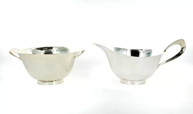 Reed & Barton X80  Sterling Silver Sugar Bowl and Creamer