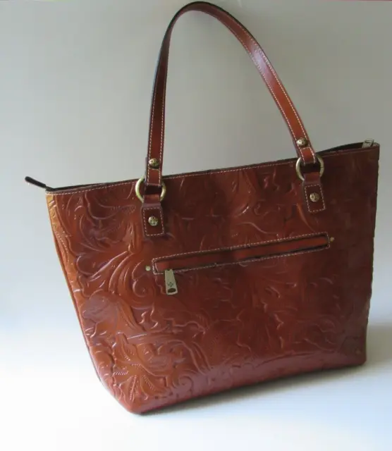 Patricia Nash Alessano Tote Shoulder Bag Genuine Tooled Leather P82907 NWT $289