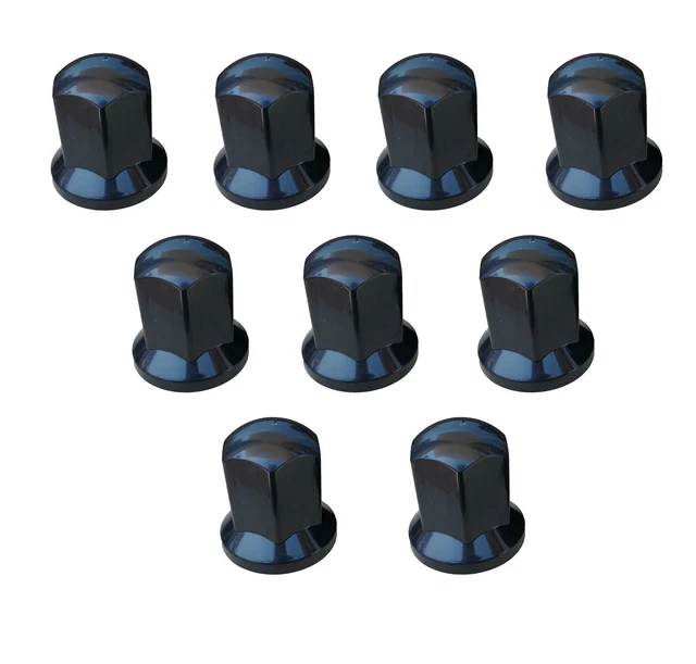 22-Pack White 32mm Wheel Lug Nut Cover Caps – ABS Plastic For Trailer Bus Truck