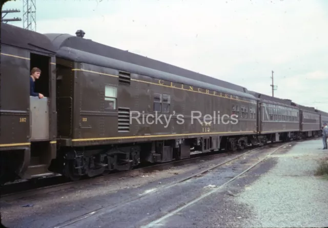 Original Slide CRR #112 Passenger Car Clinchfield Erwin TN 1978