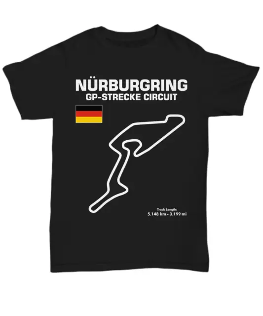 Nurburgring GP Strecke Circuit track outline shirt - Unisex Tee