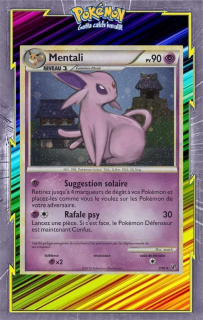 Mentali Holo - HS04:Indomitable - 2/90 - French Pokemon Card