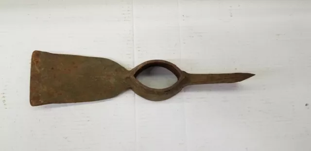 Old Vintage Antique, Farm, Miners, Pick Axe Head 13 3/4", Prospectors Rock Tool