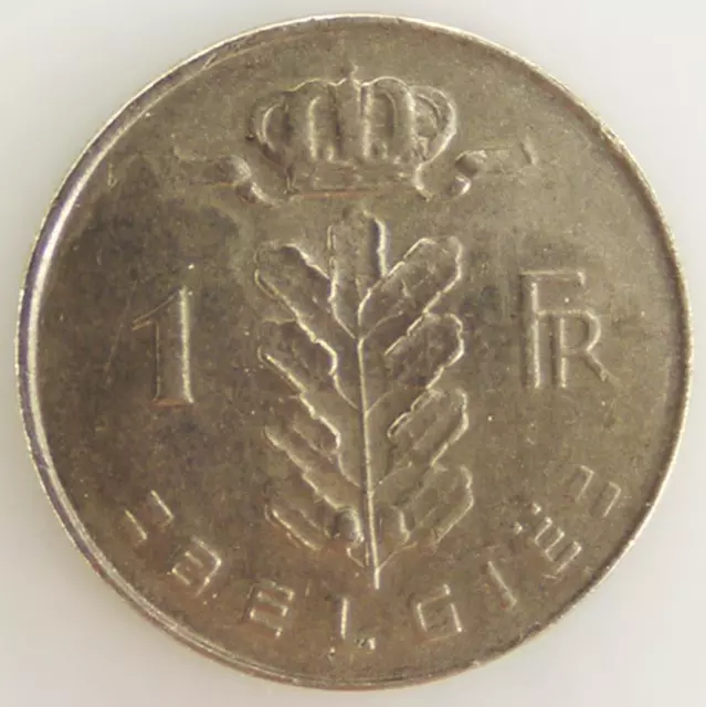 Cérès 1 Franc - Cuivre-Nickel - TTB - 1977 - Belgique - Pièce de monnaie [FR]