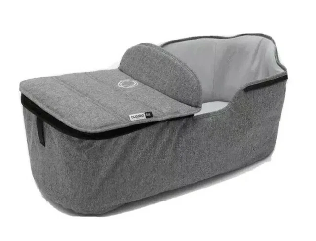Nuevo Juego De Tela Base Bugaboo Fox Carrycot Pared Y Delantal Gris Mezcla