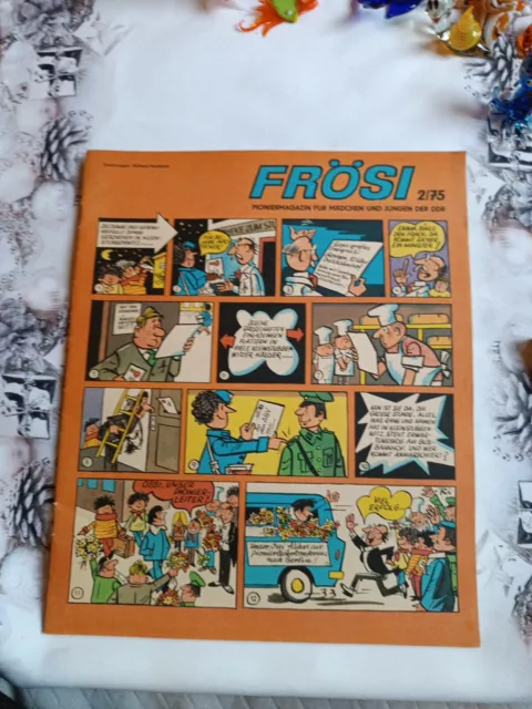FRÖSI 2 - 1975 Ohne 2. Umschlag oder Beilagen nur das Pioniermagazin Comic DDR