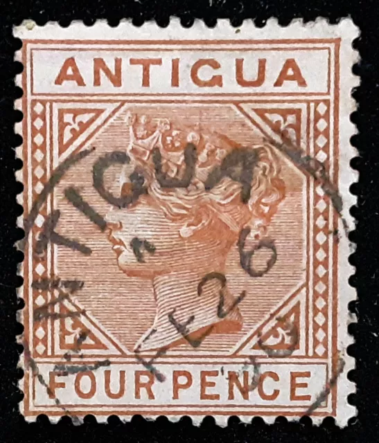 Antigua Stamp 1887 4d Queen Victoria Scott # 16 SG28 Used