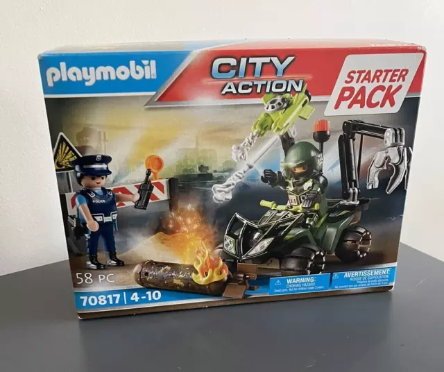 Playmobil City Action Starter Pack Police 70817. 58 Piece. New Sealed