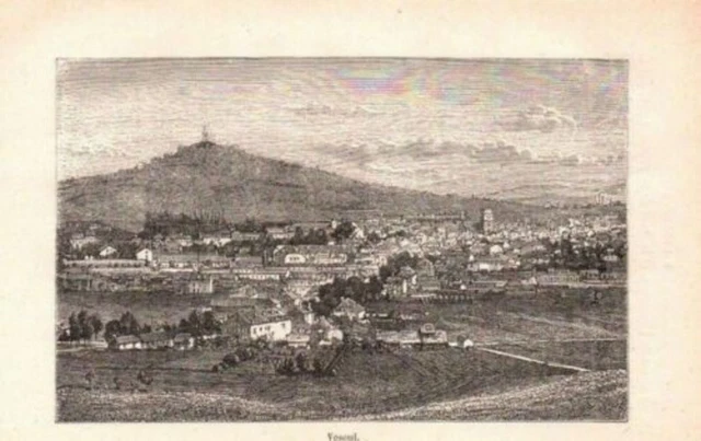 GRAVURE SUR BOIS 19ème VESOUL