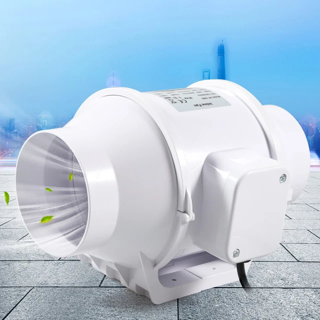 INLINE DUCT BATHROOM Extractor Fan Exhaust Ventilation System 4"in 2100