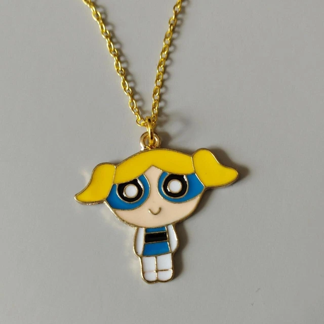 Bubbles Powerpuff Girls metal Pendant Necklace