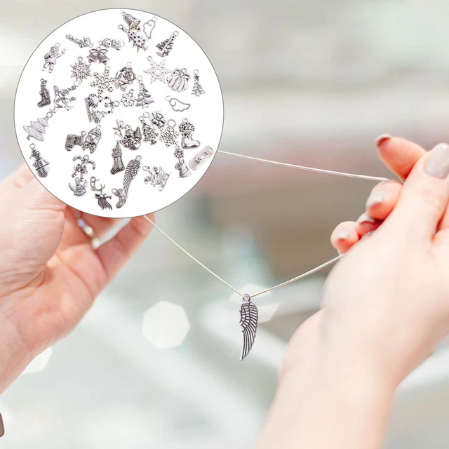 40 Pcs Legierung Zubehör Für Weihnachtsschmuck Weihnachtliche DIY-Anhänger