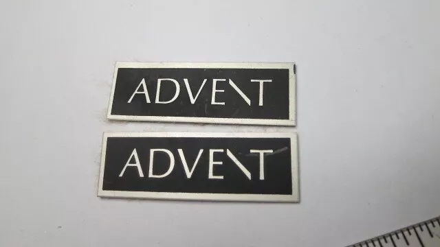 Vintage Advent speaker emblems from Original Advents one pair metal