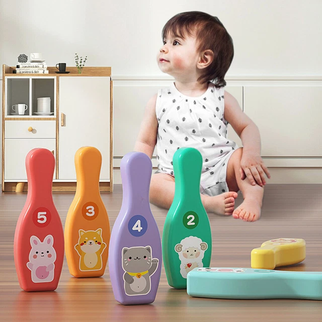 LILLIPUTIENS – Jeu De Quilles En Tissu – 6 Quilles Rigolotes Et 1 Balle Sonore – Motricité Et Coordination – Dès 18 Mois