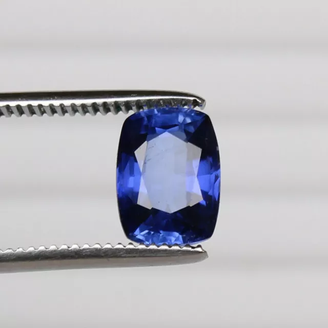 5.20 Ct Saphir Bleu Naturel Ceylan Bleuet Coussin Coupé Pierres Précieuses...