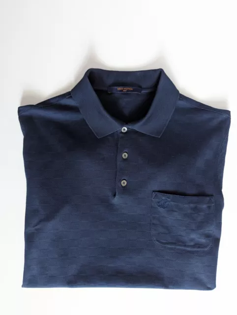 Louis Vuitton Men's Black Damier Pique Polo Shirt, Size Small – V & G Luxe  Boutique