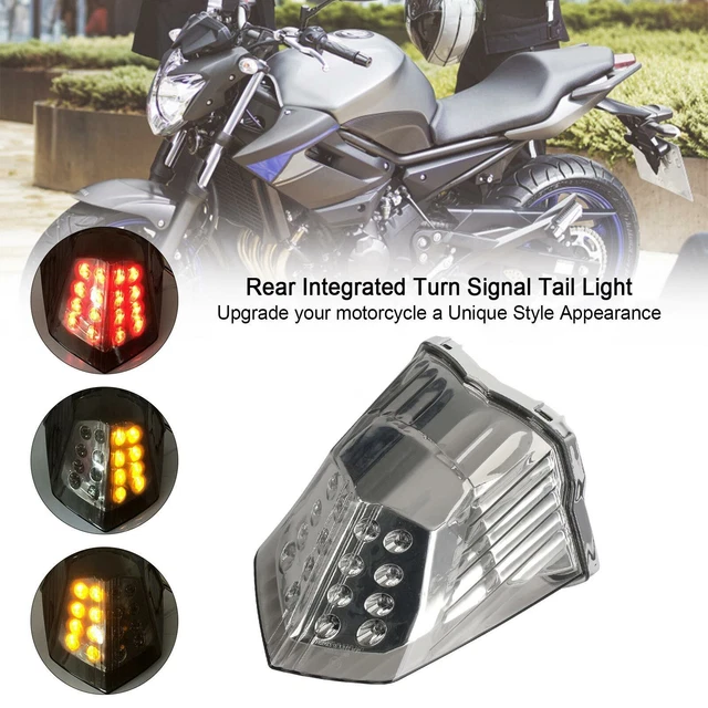 Turn Signal Tail Light For Yamaha Diversion 600 XJ6 FZ6 2009-2017 Black Y3