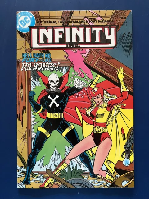 Infinity Inc. #16 1985 1st Appearance of Mr. Bones! Todd McFarlane Art! Key! Raw