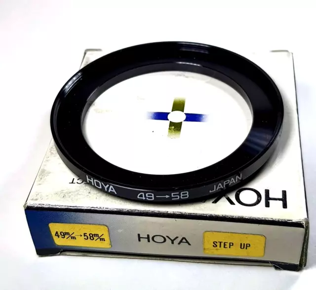 Hoya 49-58mm Step-up Ring Metal Stepping 49mm Lens to 58mm Filter 49mm-58mm