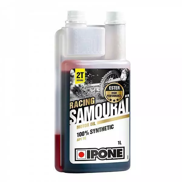 Huile moto IPONE samourai 2 Temps bidon 1 litre senteur Fraise