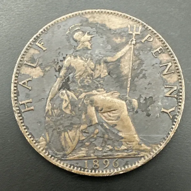 UK British Great Britain 1/2 Half Penny 1896  (3492150/374)
