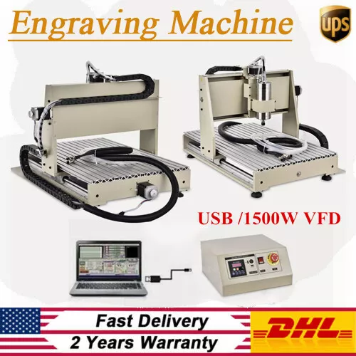 USB 3 Axis Router Engraver CNC 6040 Drilling Milling Engraving 1500W VFD 220V EU