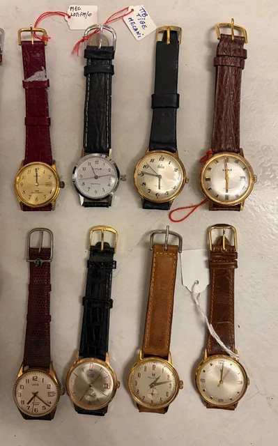 Lot De 6 Montres Vintage Pour Pièces Détachées - Marques Variées (Citizen, Swatch...) - Mouvement Quartz - Occasion