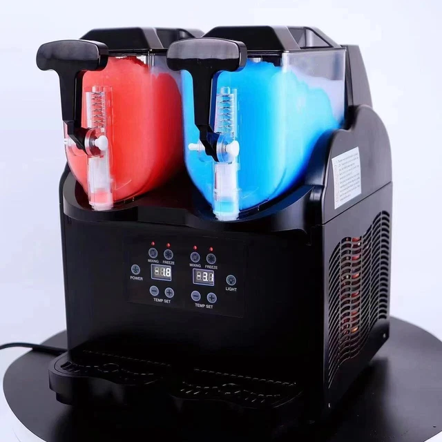 Vaseni 3Lx2 Commercial Slush Machine Frozen Drink Slushie Slushy Making Maker
