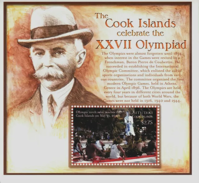 Cook Islands 2000 - Sydney 2000 Olympic Games - Miniature Sheet - MNH