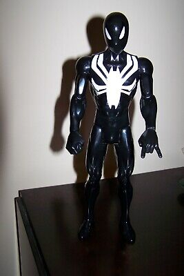 Spider-Man Titan Hero Series: Black Suit Spiderman  Marvel Tall Spiderman used