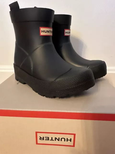 Hunter Little Kids Play Short Rain Boot US B10/ G11 NEW