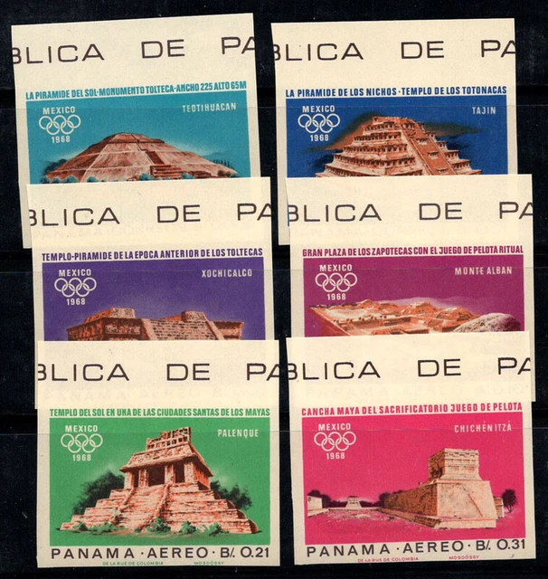Panama 1966 Mi. 981-986 Postfrisch 100% Olympische Spiele, Mexiko
