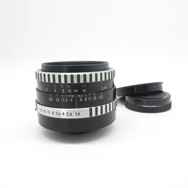 M42 Carl Zeiss Jena Zebra Pancolar 1.8/50 Objektiv