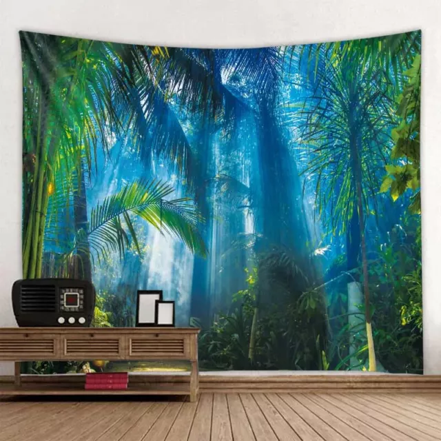 Green Jungle Tapestry Large Wall Hanging Wall Art Home Decoration 8 Sizes