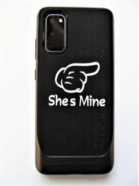 (3x) She's Mine Mickey Hand Cell Phone Ipad Itouch Die-Cut Vinyl Decal Sticker