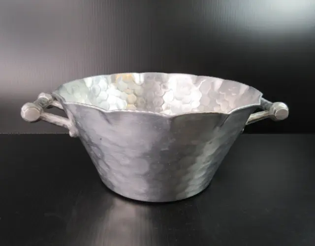 MCM Mid Century EVERLAST METAL Hand Forged Hammered Aluminum Ice Bucket # 993