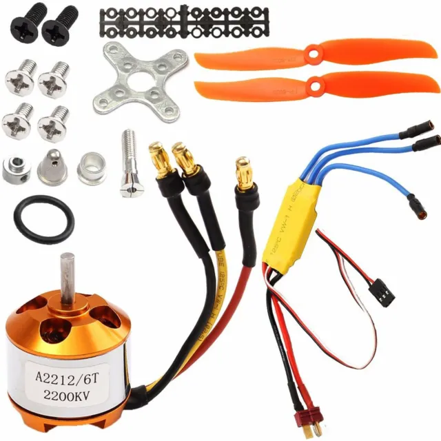 2212 2200KV Brushless Motor 30A ESC Mount Parts for RC helicopter Airplane US